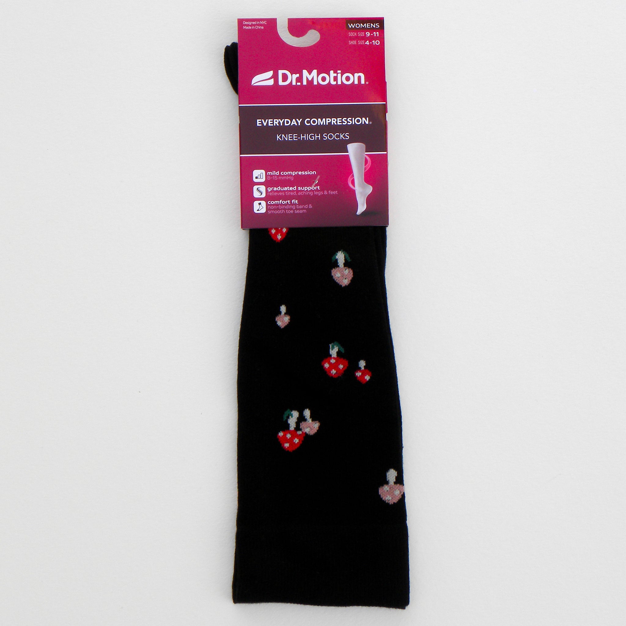 Dr. Motion Everyday Compression Socks -- Fanciful Mushrooms