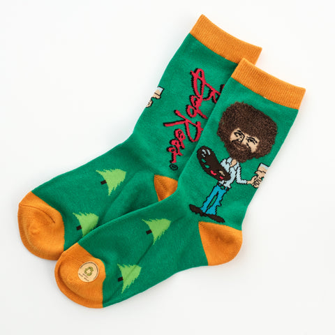 True Bob Ross Semi-dimensional Socks