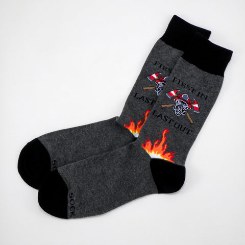 First In-Last Out -- Firefighter Socks