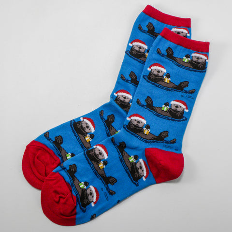 Otterly Merry Christmas Socks